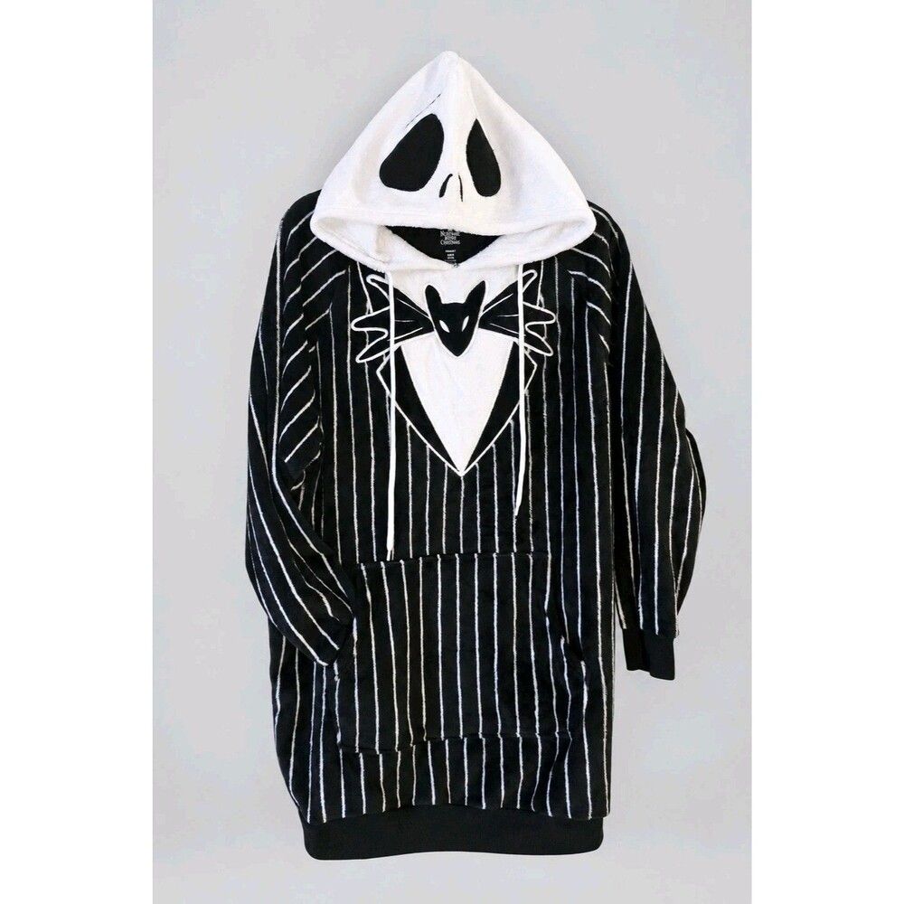 Disney Nightmare Before Christmas Jack Skellington Hoodie Adult S 4-6 NWT C70